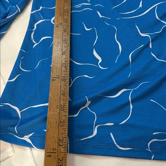 Andersson Bell Water Wave turtleneck Top in yellow and blue size medium - Picture 7 of 10